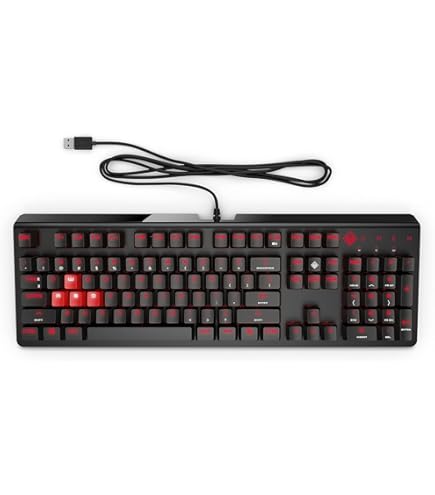 OMEN ゲーミングキーボード　HP Spacer 　無線/有線対応　充電式 Amazon.co.jp: HP ゲーミングキーボード【無線/有線対応】茶軸 HP OMEN